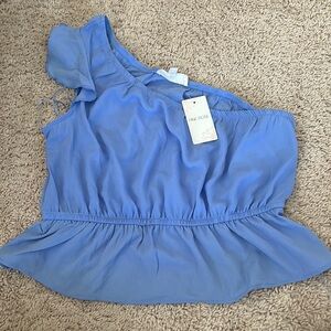 Blue Summer Top PINK ROSE